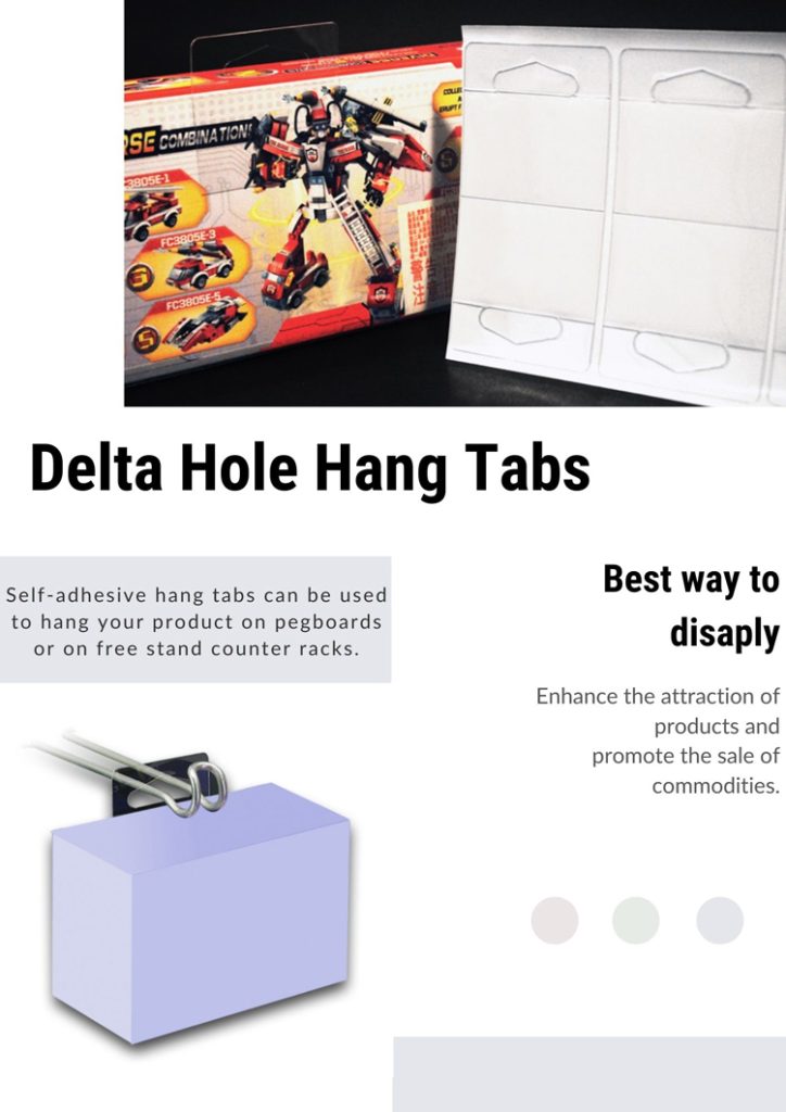 Delta Slot Adhesive Hang Tabs