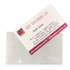 adhesive transparent name card pocket