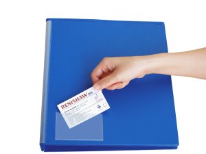 easy presentations pp clear plastic card pockets