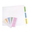 both side writable adhesive index tabs