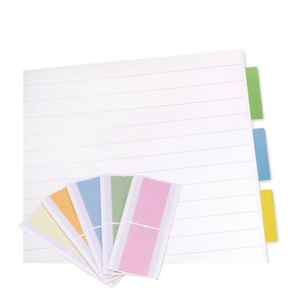 both side writable adhesive index tabs